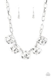 Paparazzi Limelight Luxury - White Rhinestone Necklace