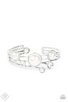 Paparazzi Total SAIL-Out - White Pearl Cuff Bracelet