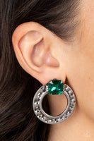 Smoldering Scintillation - Green - Paparazzi Earrings - TheSavvyShoppersJewelryStore