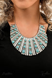 Paparazzi The Ebony - Zi Collection Turquoise Necklace and Bracelet