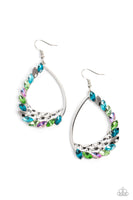 Paparazzi Looking Sharp - Multi colored gemstone Earrings