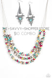 Paparazzi Placid Pebbles - Multi colored Necklace