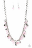 Paparazzi Downstage Dazzle - Pink Necklace