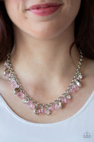 Paparazzi Downstage Dazzle - Pink Necklace