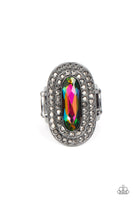 Paparazzi Fueled by Fashion - Multi colored Oil-spill Ring