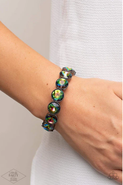 Paparazzi Number One Knockout - Multi Oil Spill Bracelet