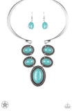 Paparazzi River Ride - Turquoise Necklace