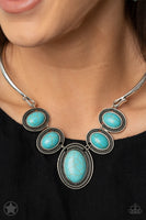 Paparazzi River Ride - Turquoise Necklace