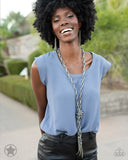 Paparazzi SCARFed for Attention - Gunmetal Necklace