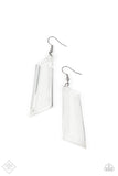 Paparazzi The Final Cut - White / Clear Earrings