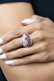 Paparazzi Imperial Incandescence - Red Rhinestone Ring