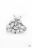 Paparazzi Gardenia Grandeur - White Rhinestone Ring