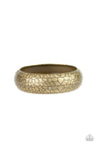 Paparazzi Tread Lightly - Brass Bangle