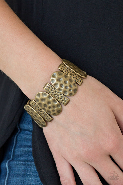 Paparazzi Cave Cache - Brass Bracelet