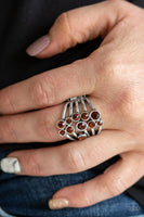 Meet In The Middle - Brown - Paparazzi Ring - TheSavvyShoppersJewelryStore