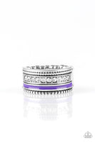 Paparazzi Rich Rogue - Purple and Silver Ring