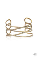 Paparazzi Karmic Connection - Brass Cuff Bracelet