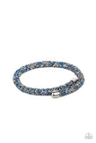 Paparazzi Roll Out The Glitz - Multi colored Coil Bracelet