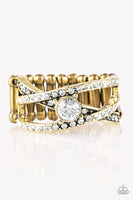 Paparazzi Prepare To Be Dazzled! - Brass and Rhinestone Ring