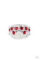 Paparazzi Imperial Incandescence - Red Rhinestone Ring